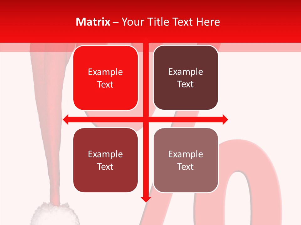 Christmas Hat Christmas Party Dip PowerPoint Template