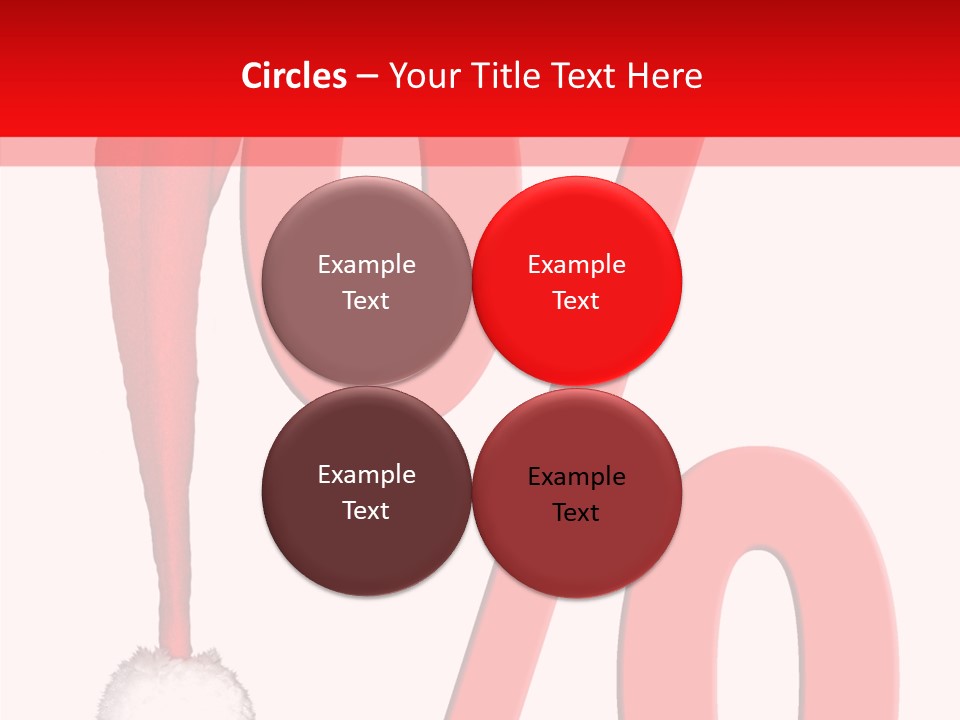 Christmas Hat Christmas Party Dip PowerPoint Template