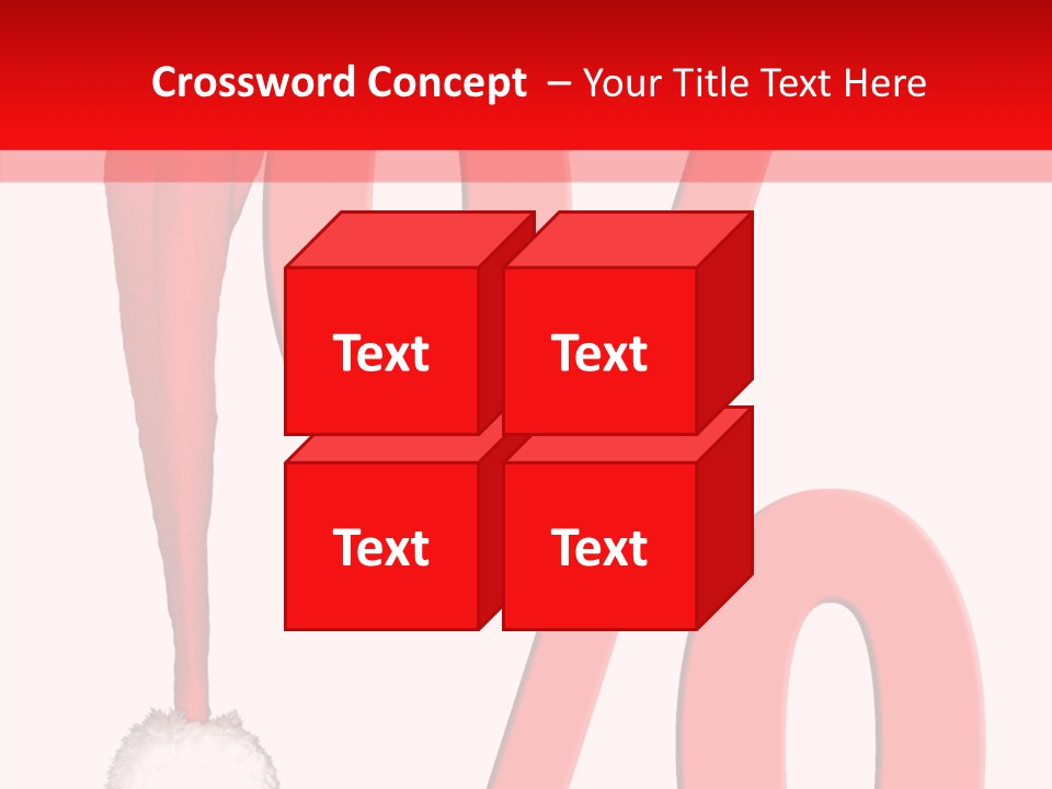 Christmas Hat Christmas Party Dip PowerPoint Template