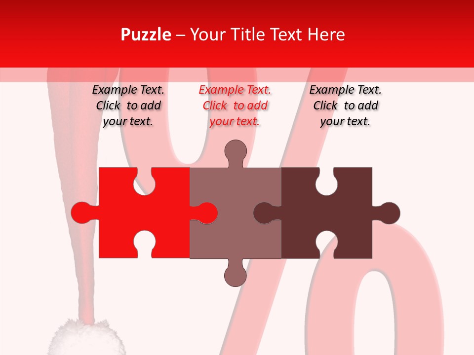 Christmas Hat Christmas Party Dip PowerPoint Template