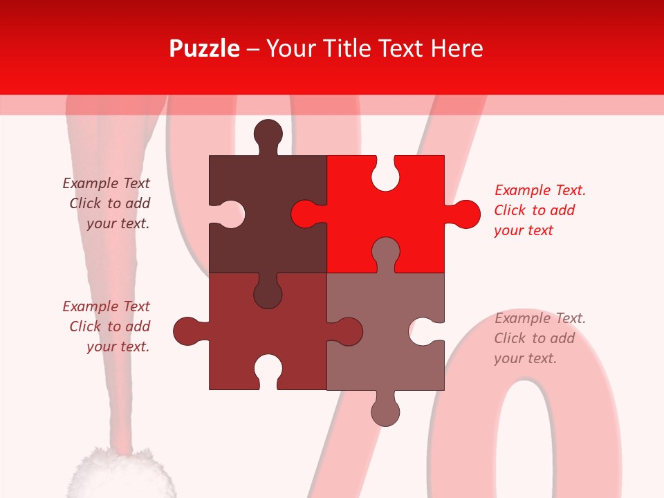 Christmas Hat Christmas Party Dip PowerPoint Template