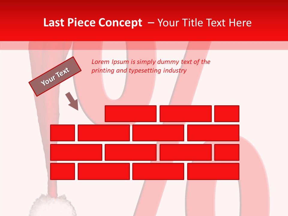 Christmas Hat Christmas Party Dip PowerPoint Template