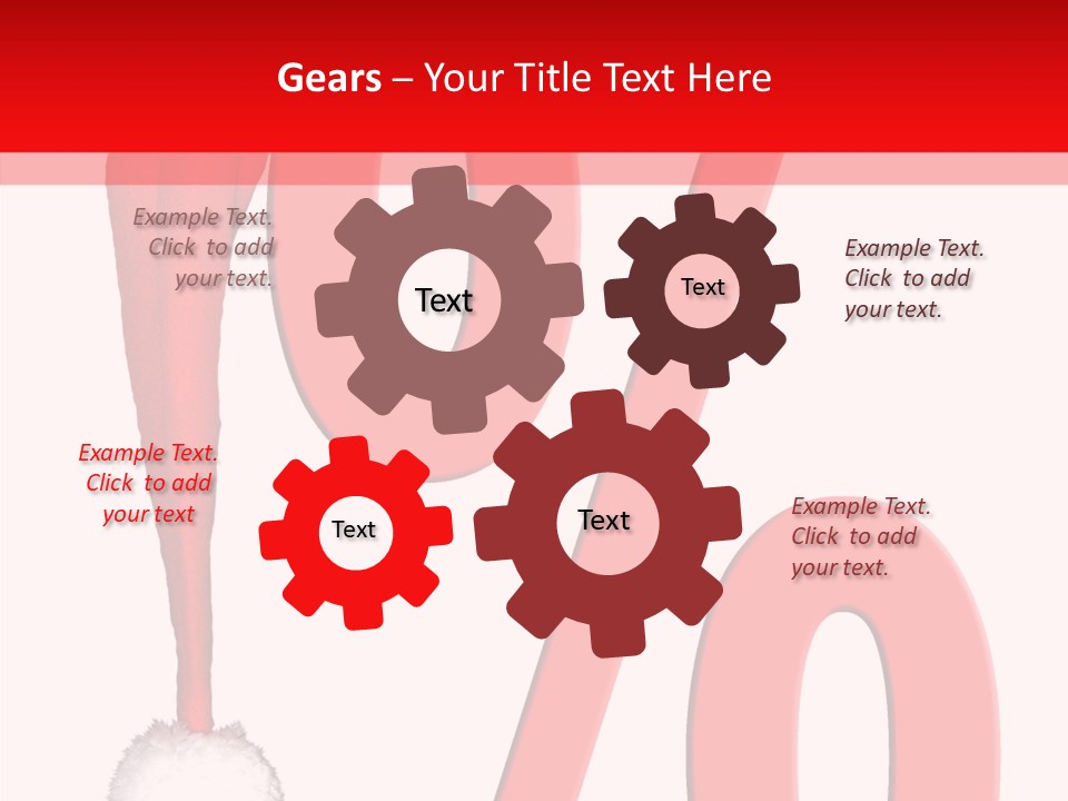 Christmas Hat Christmas Party Dip PowerPoint Template