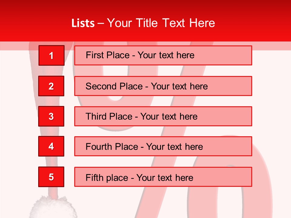 Christmas Hat Christmas Party Dip PowerPoint Template