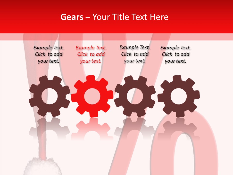 Christmas Hat Christmas Party Dip PowerPoint Template