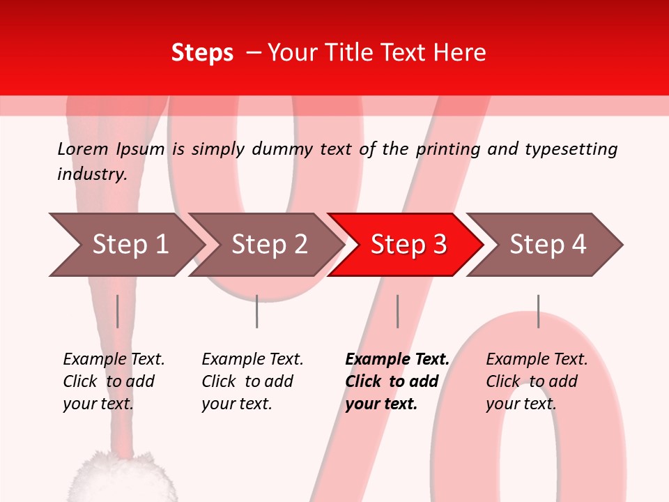 Christmas Hat Christmas Party Dip PowerPoint Template