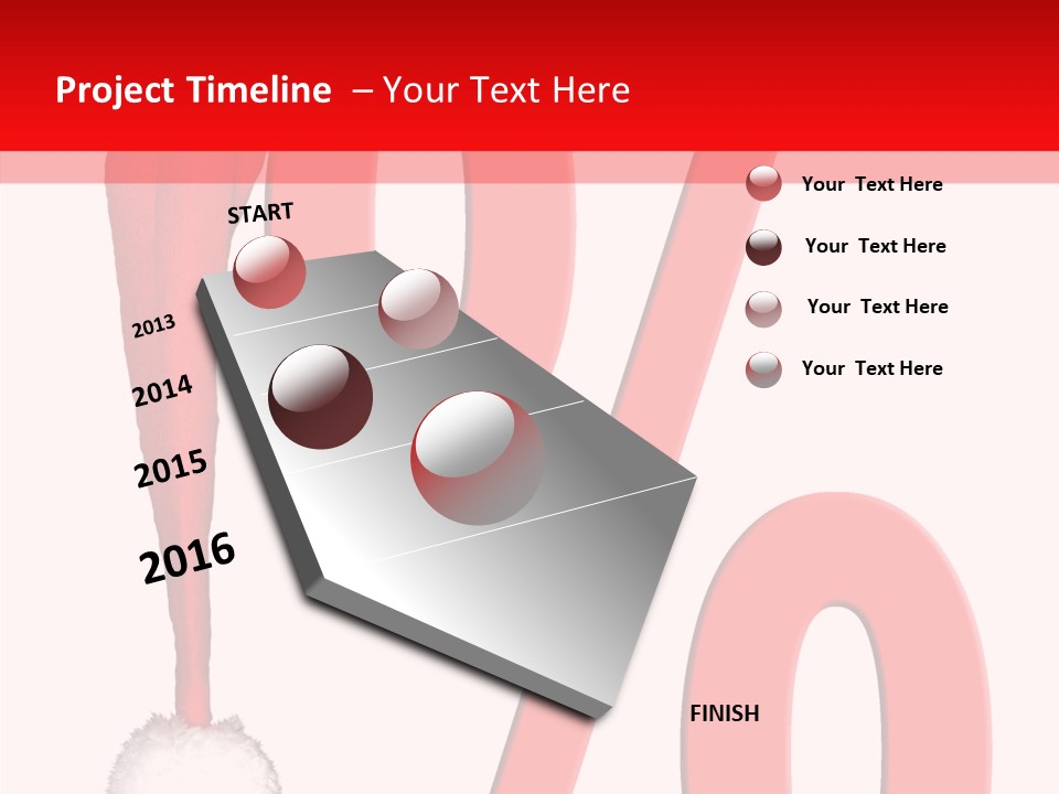 Christmas Hat Christmas Party Dip PowerPoint Template