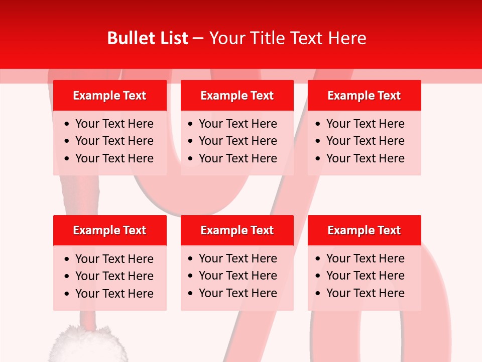 Christmas Hat Christmas Party Dip PowerPoint Template