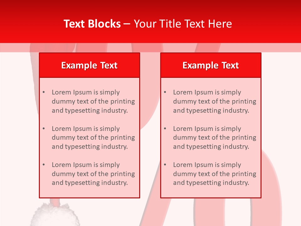 Christmas Hat Christmas Party Dip PowerPoint Template