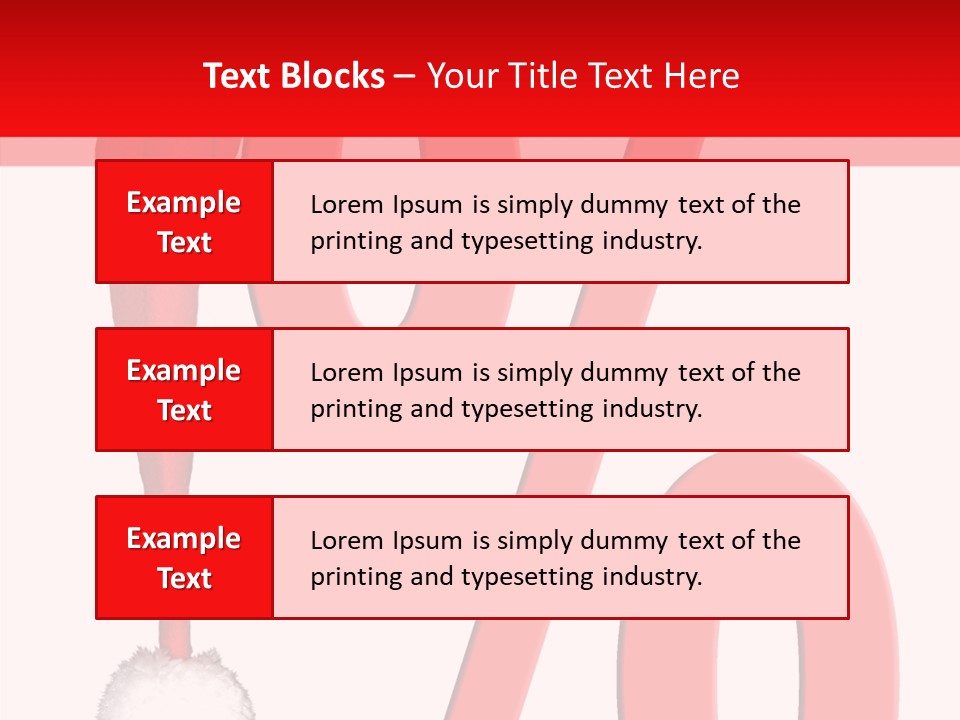 Christmas Hat Christmas Party Dip PowerPoint Template