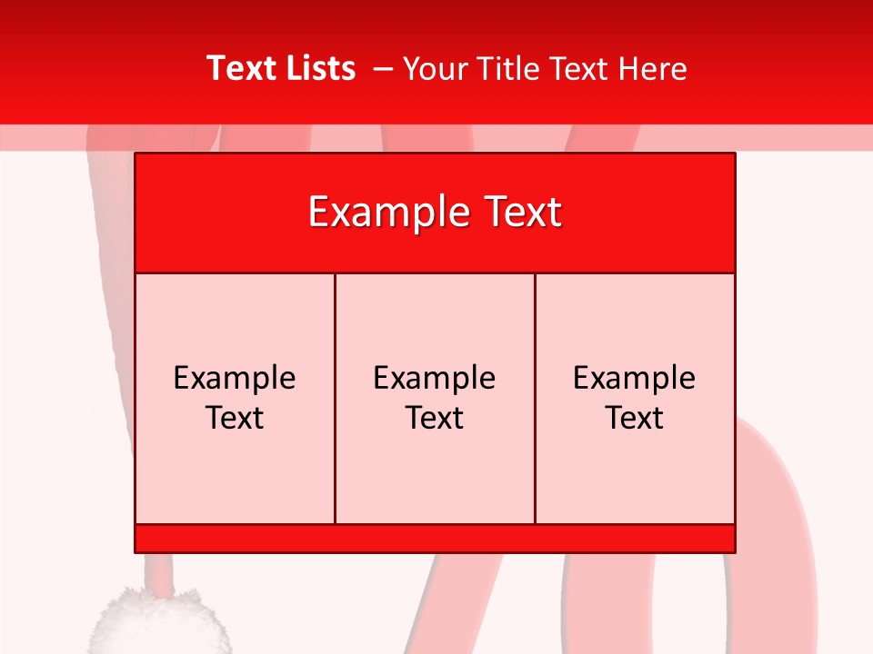 Christmas Hat Christmas Party Dip PowerPoint Template