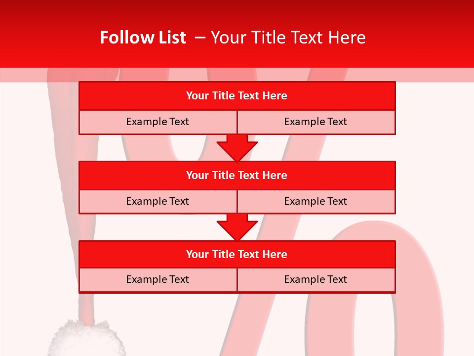 Christmas Hat Christmas Party Dip PowerPoint Template