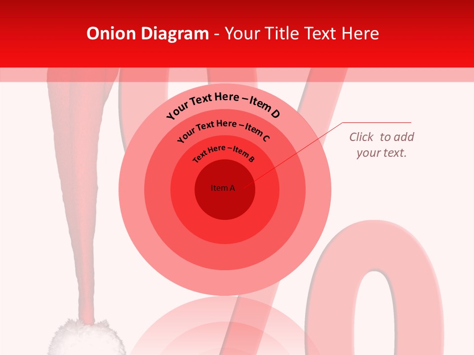 Christmas Hat Christmas Party Dip PowerPoint Template