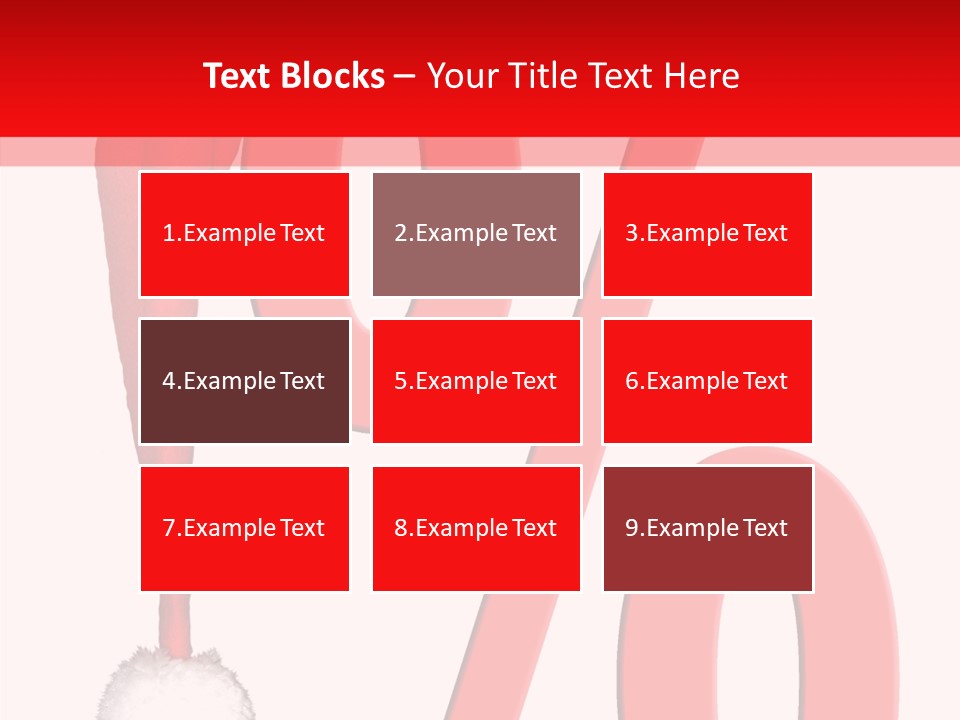 Christmas Hat Christmas Party Dip PowerPoint Template