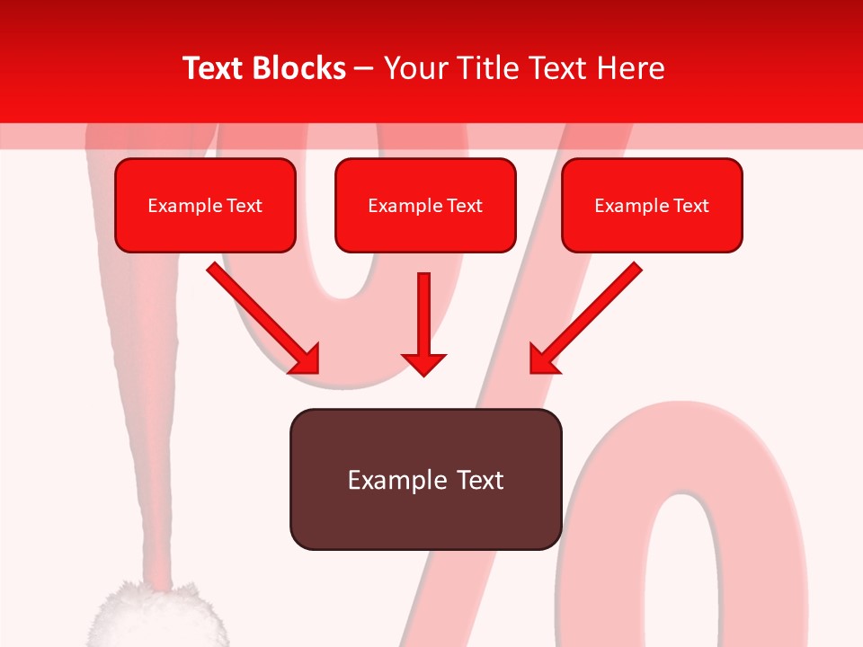 Christmas Hat Christmas Party Dip PowerPoint Template