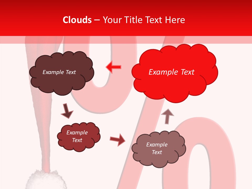 Christmas Hat Christmas Party Dip PowerPoint Template