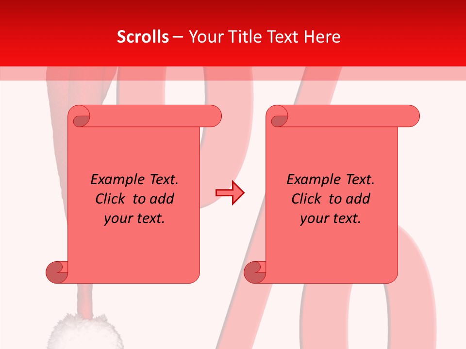 Christmas Hat Christmas Party Dip PowerPoint Template