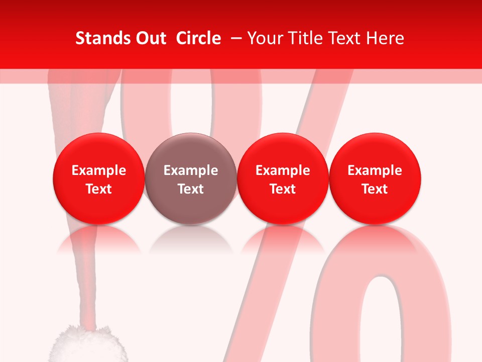 Christmas Hat Christmas Party Dip PowerPoint Template