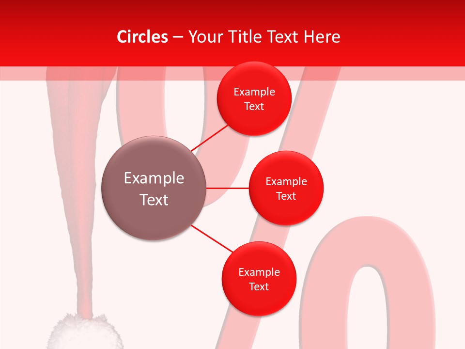 Christmas Hat Christmas Party Dip PowerPoint Template