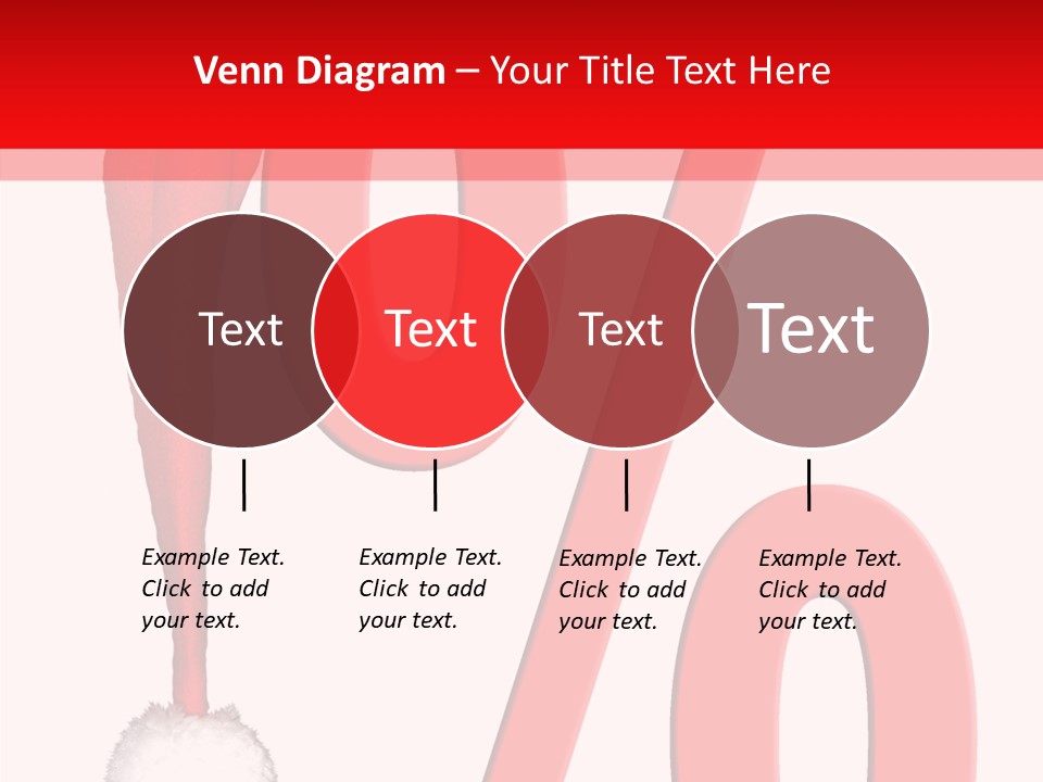 Christmas Hat Christmas Party Dip PowerPoint Template