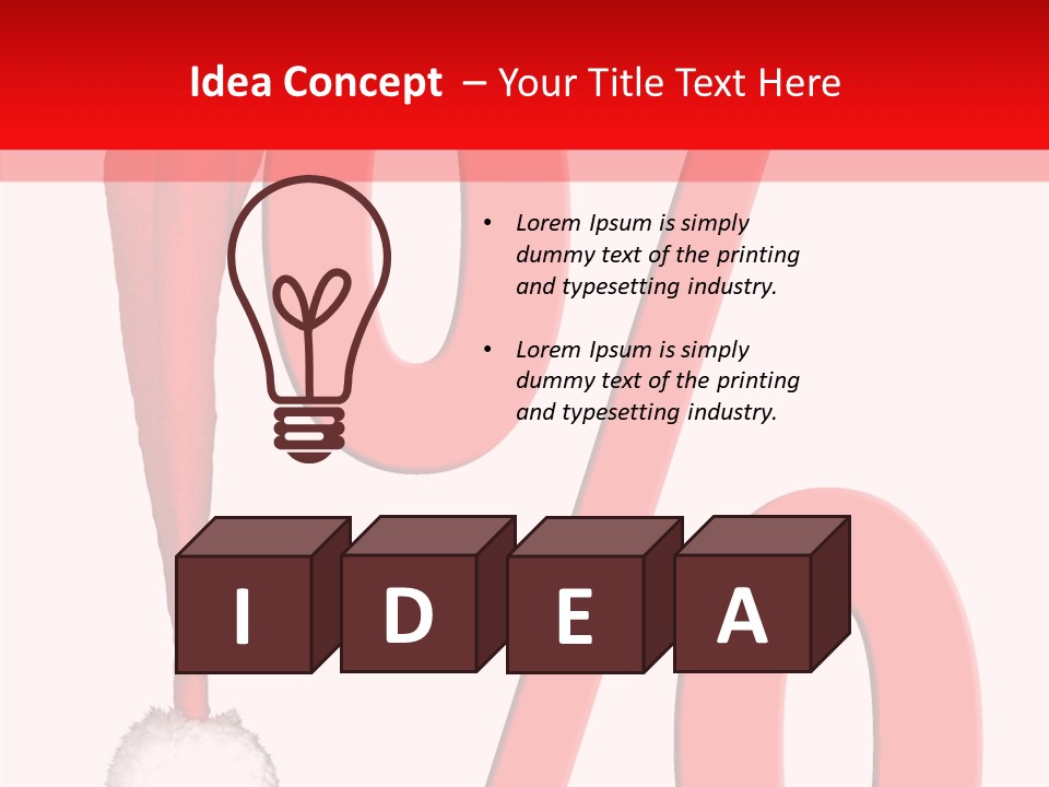 Christmas Hat Christmas Party Dip PowerPoint Template