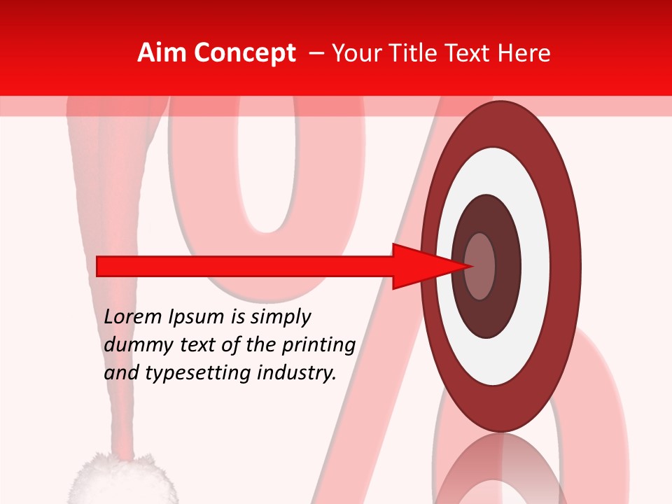 Christmas Hat Christmas Party Dip PowerPoint Template