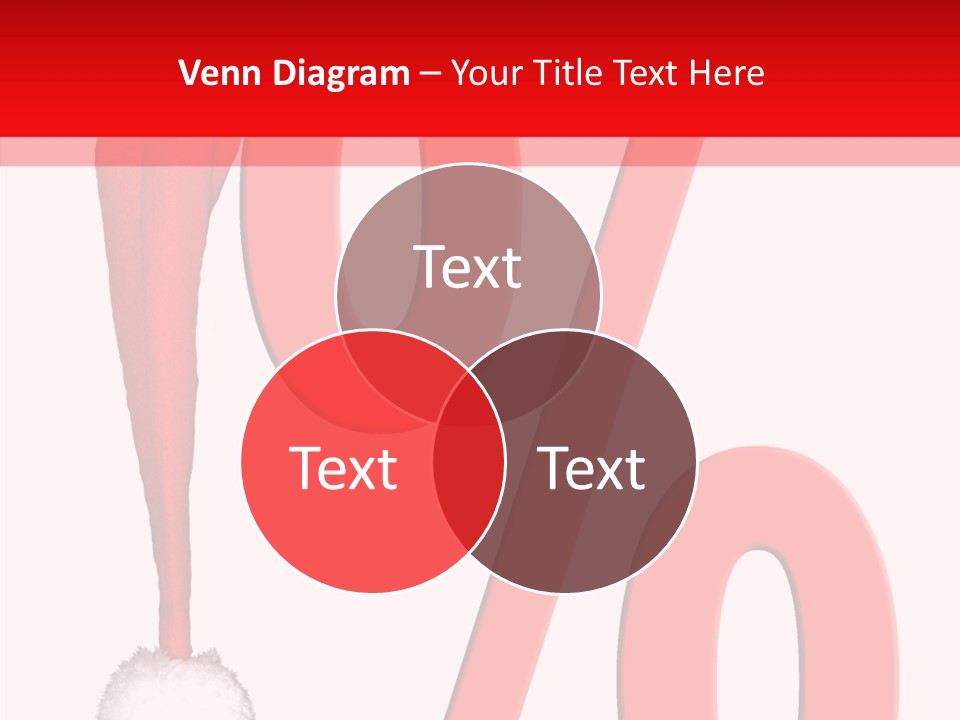 Christmas Hat Christmas Party Dip PowerPoint Template