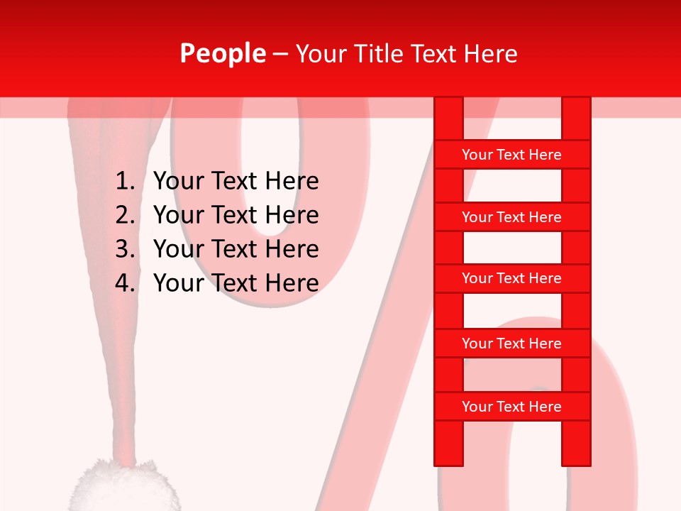 Christmas Hat Christmas Party Dip PowerPoint Template