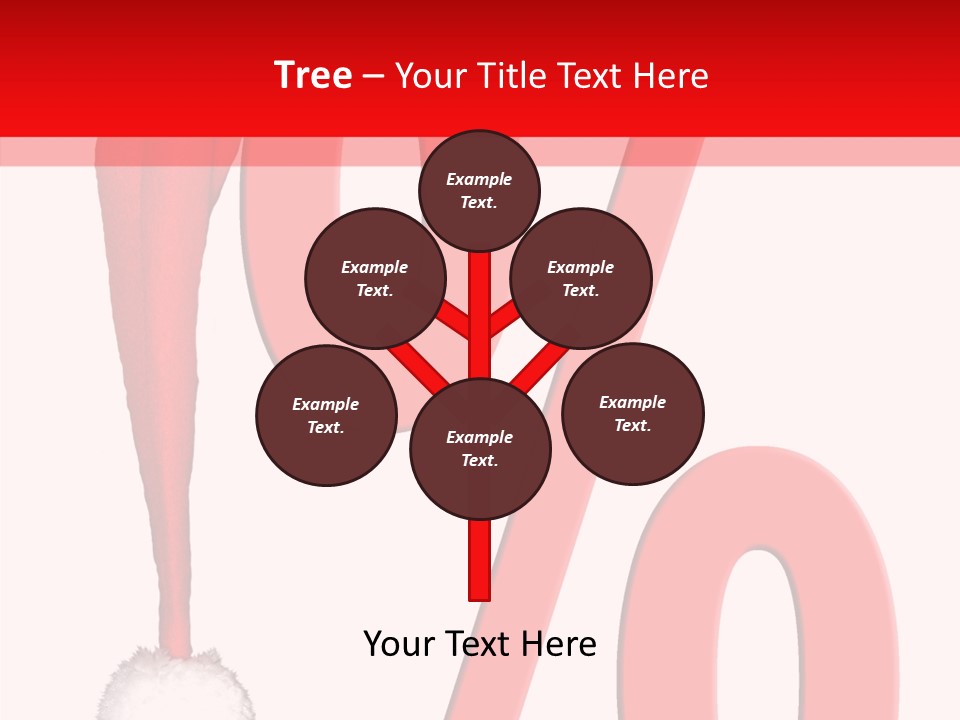 Christmas Hat Christmas Party Dip PowerPoint Template