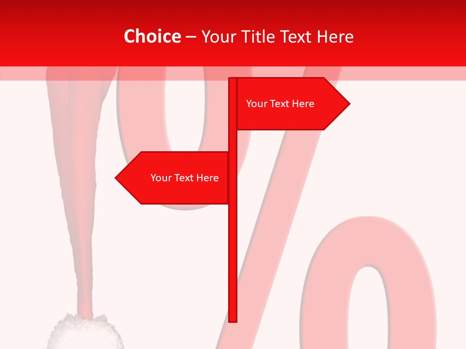 Christmas Hat Christmas Party Dip PowerPoint Template