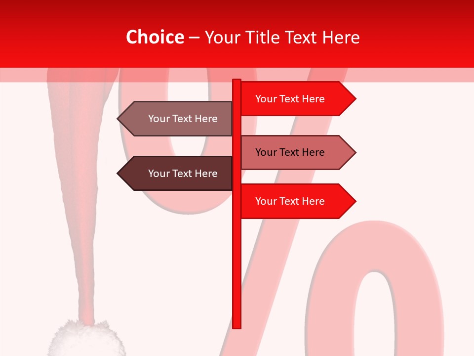 Christmas Hat Christmas Party Dip PowerPoint Template