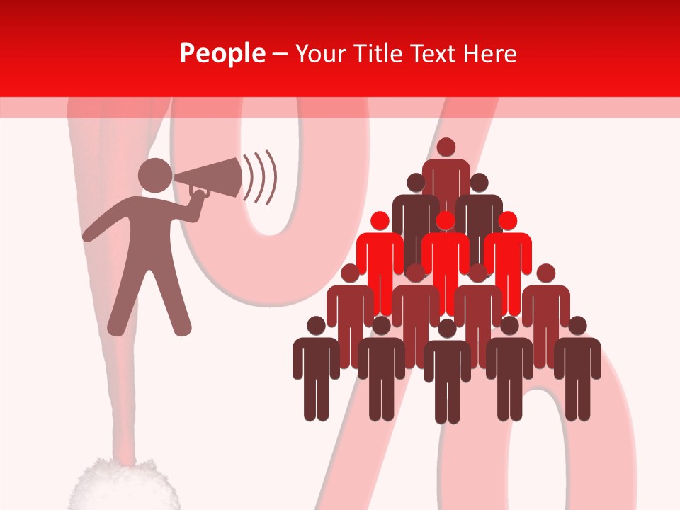 Christmas Hat Christmas Party Dip PowerPoint Template