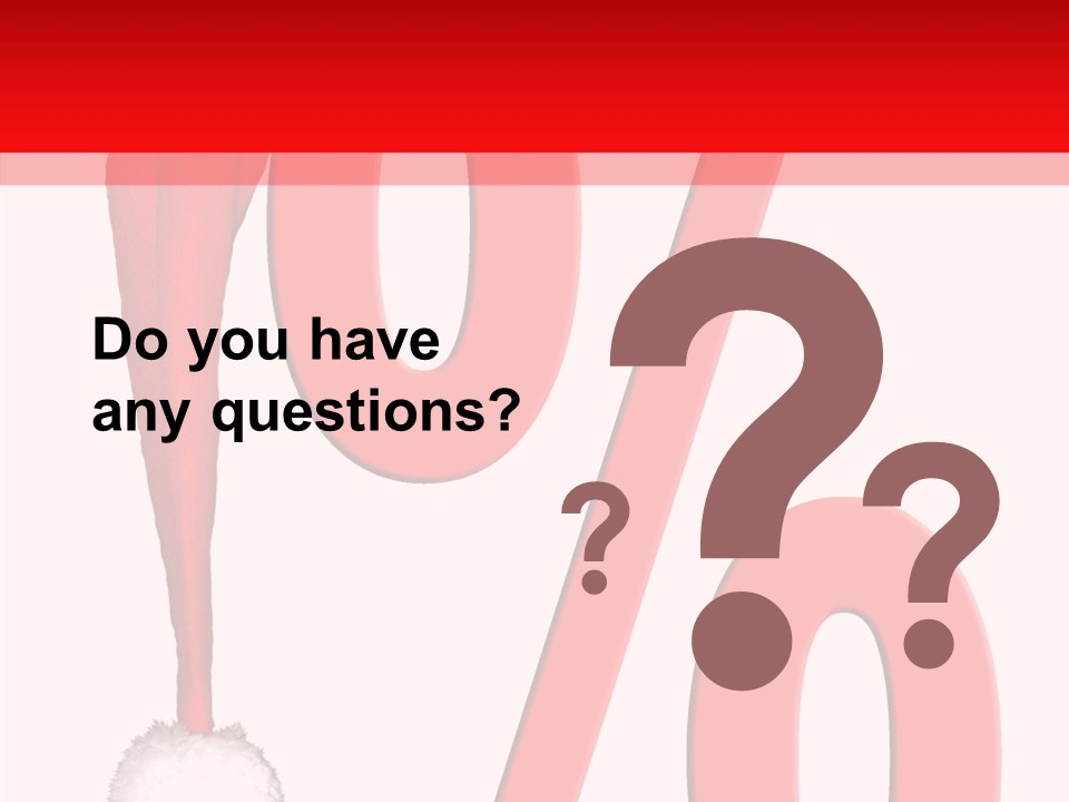 Christmas Hat Christmas Party Dip PowerPoint Template