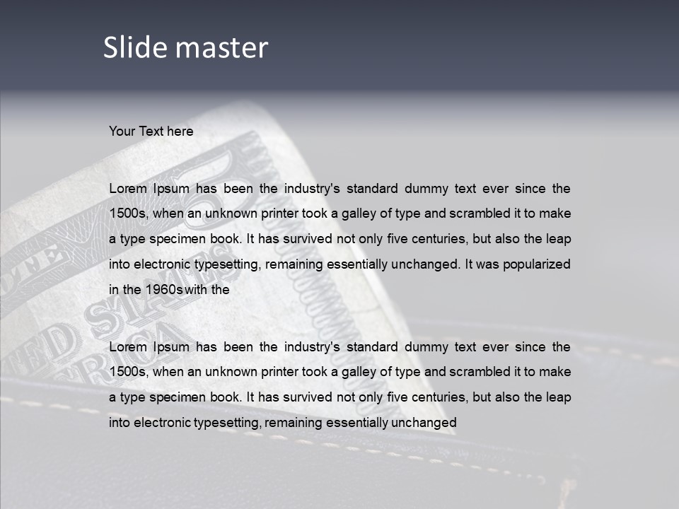 Currency Dollar Buy PowerPoint Template