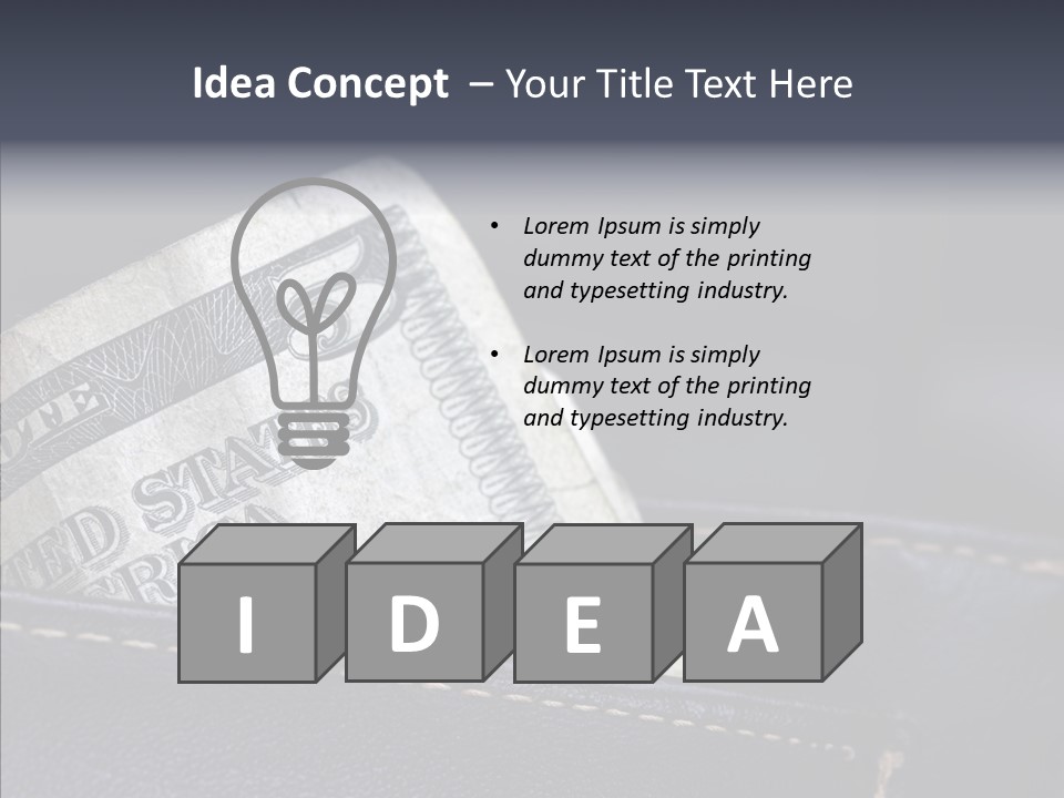 Currency Dollar Buy PowerPoint Template