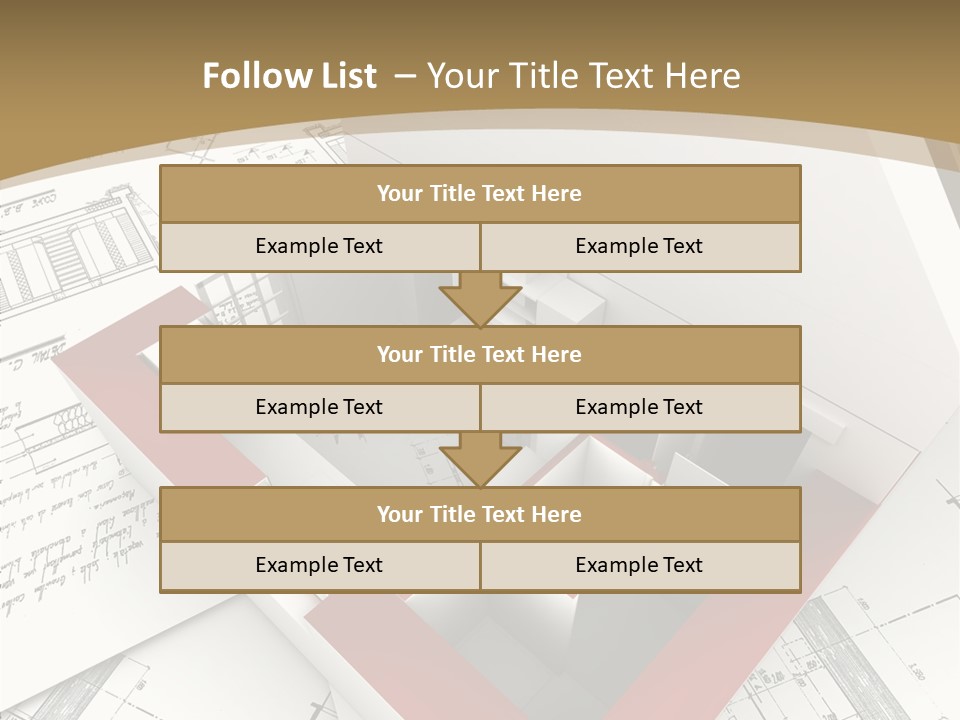 Dwelling Domicile Framework PowerPoint Template