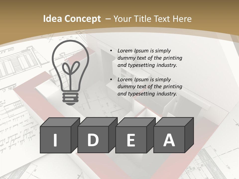 Dwelling Domicile Framework PowerPoint Template