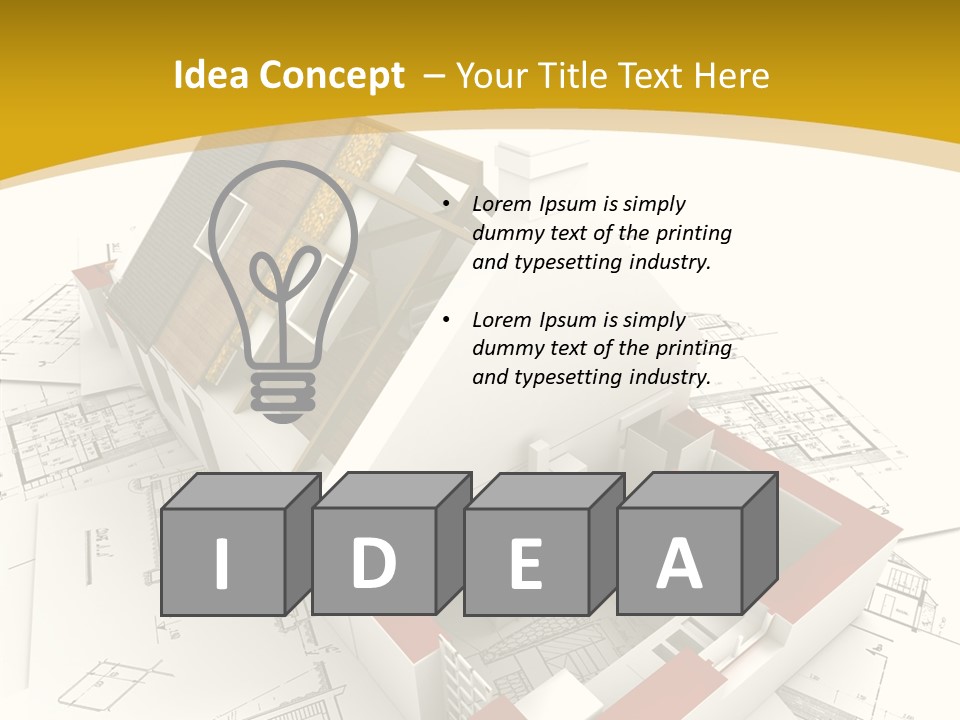 Maisonnette Avenir Crayon PowerPoint Template