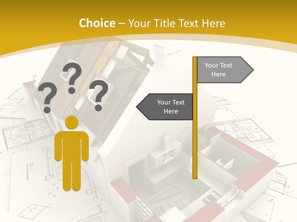 Maisonnette Avenir Crayon PowerPoint Template