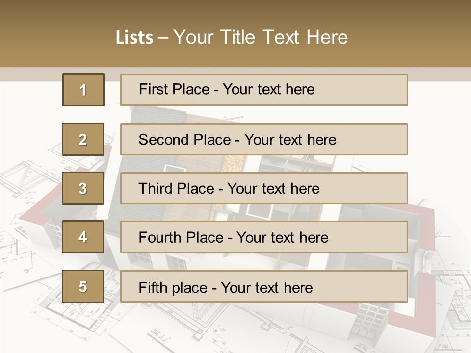 Dwelling Property Trade PowerPoint Template