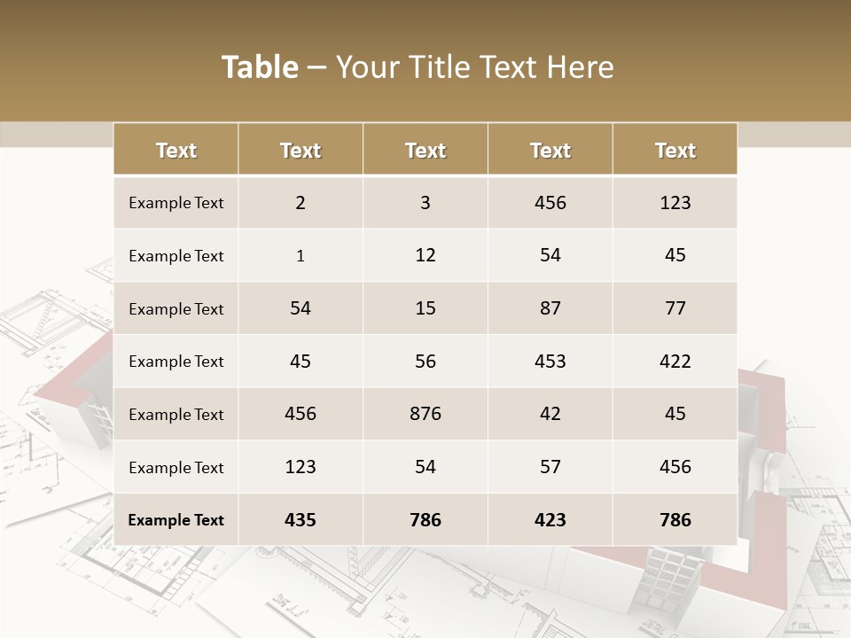 Dwelling Property Trade PowerPoint Template