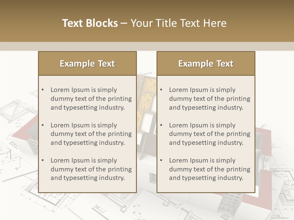 Dwelling Property Trade PowerPoint Template