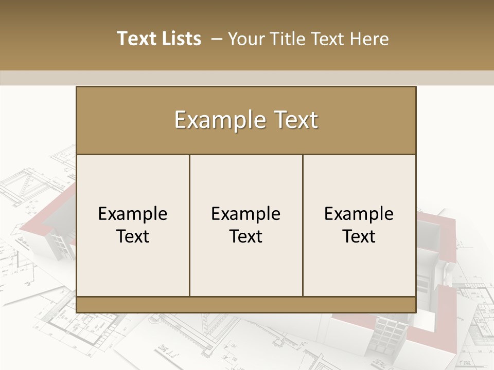 Dwelling Property Trade PowerPoint Template