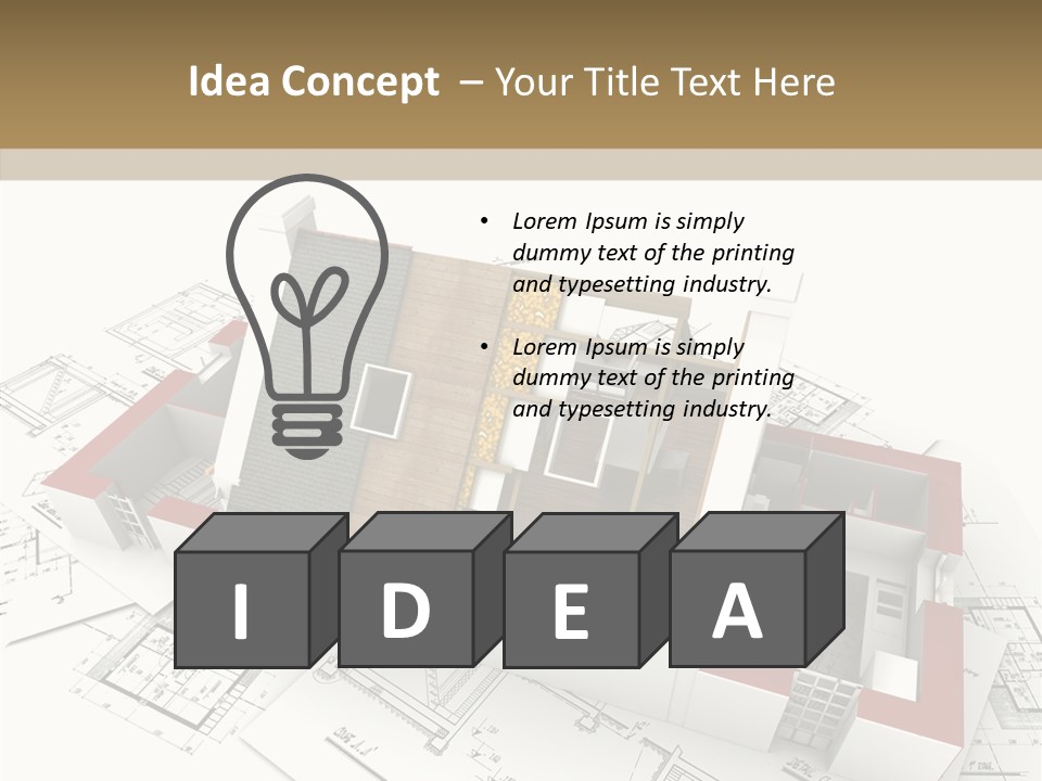 Dwelling Property Trade PowerPoint Template