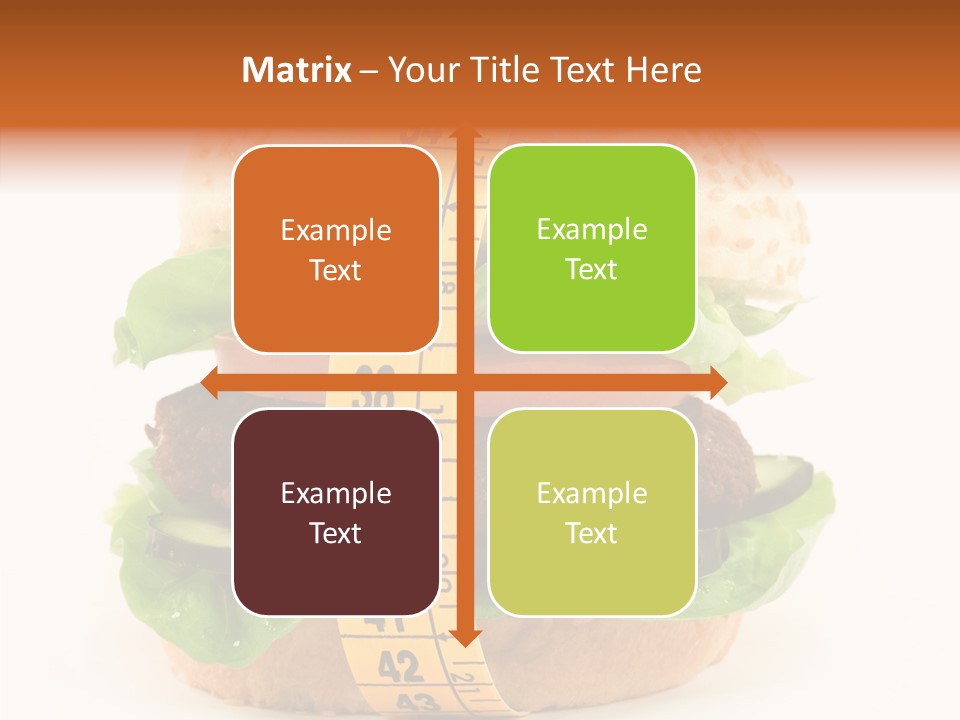 Isolated Fitness Cheese PowerPoint Template