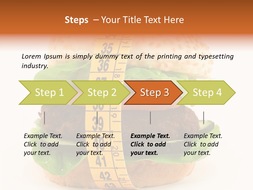 Isolated Fitness Cheese PowerPoint Template