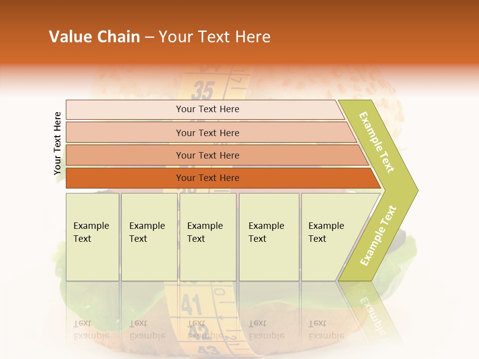 Isolated Fitness Cheese PowerPoint Template