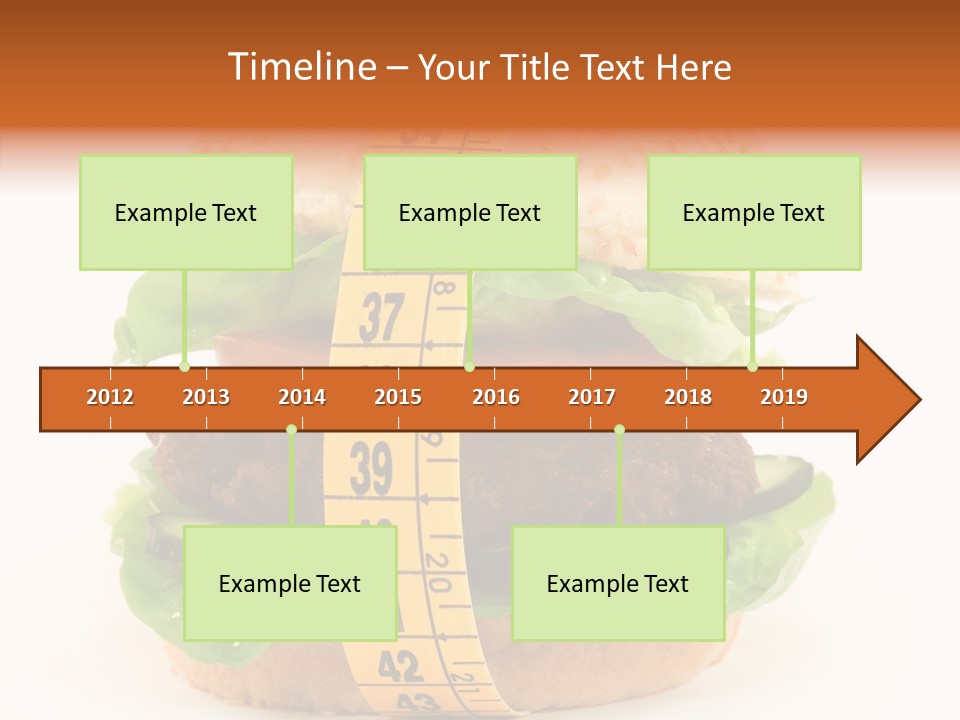 Isolated Fitness Cheese PowerPoint Template