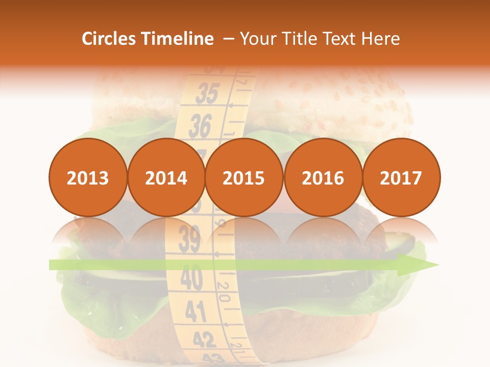 Isolated Fitness Cheese PowerPoint Template