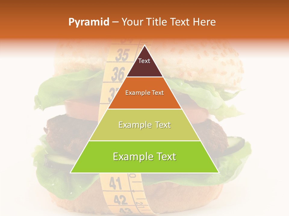 Isolated Fitness Cheese PowerPoint Template
